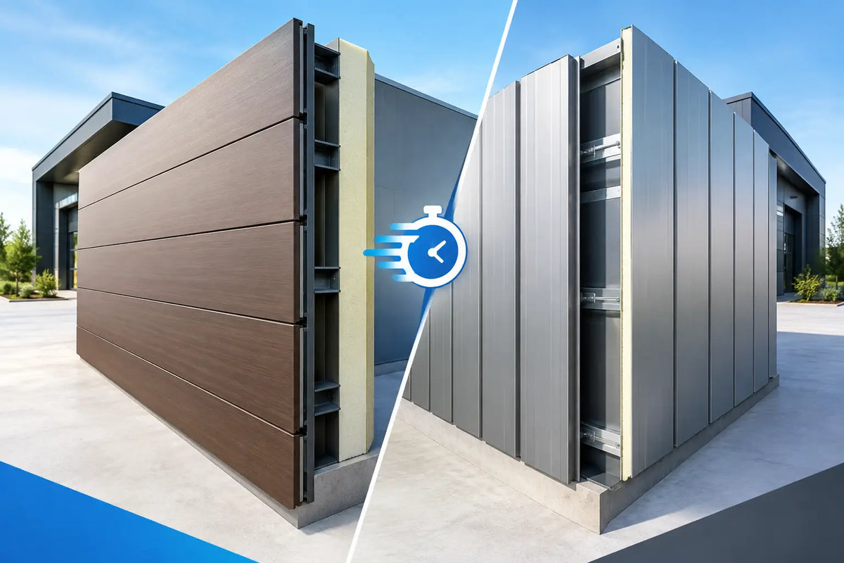 Composite Cladding vs Metal for Faster Walls