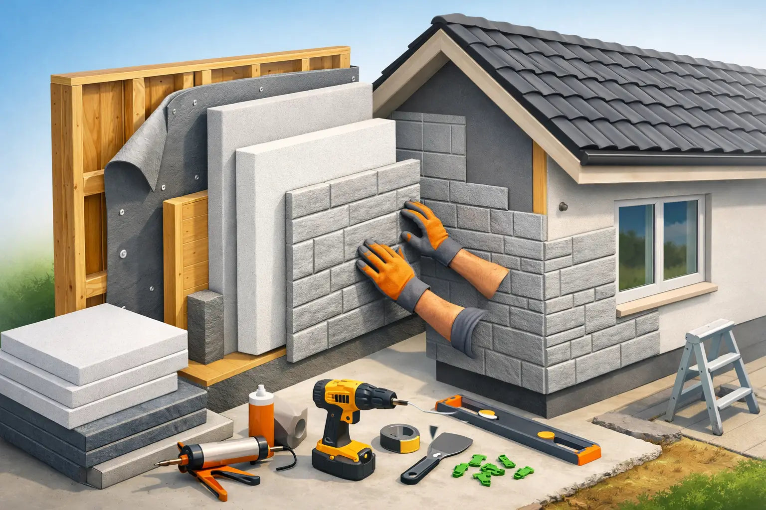 DIY Insulated Cladding Installation Steps