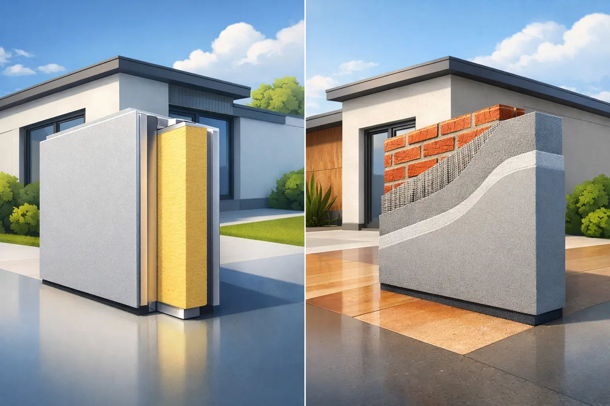 Insulated Panels vs Rendered Walls Compared